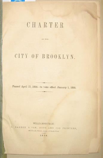 (NEW YORK--BROOKLYN.) Group of 6 pamphlets on Brooklyn.